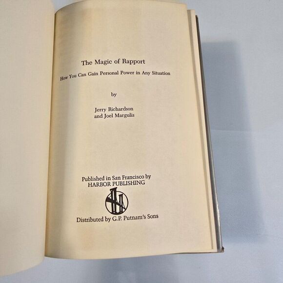 The Magic of Rapport How You Can Gain Personal Power in Any Situation 1981 HC - Picture 4 of 9